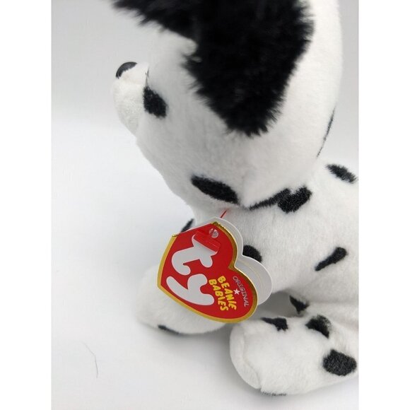 Ty Beanie Boo  Catcher the Dalmatian 5.5" Beanbag Plush Big Blue Eyes 2021 W/Tag - Picture 7 of 8